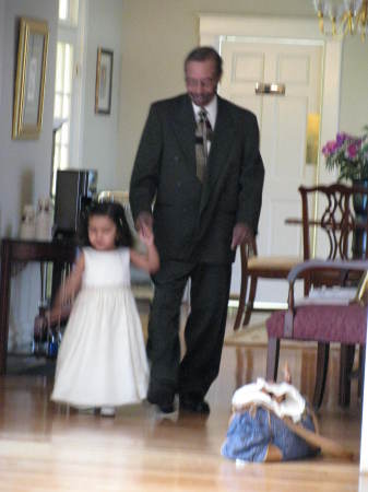 Great grandpa(my dad) and Olivia