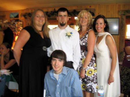 family at wedding