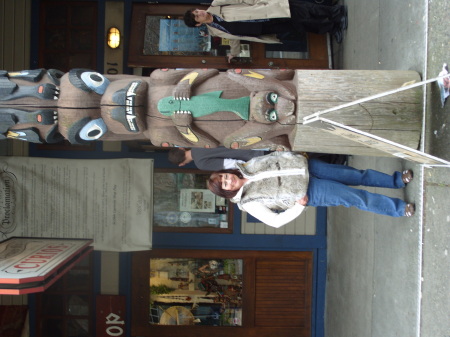 standing outside the novelty shop in Seattle