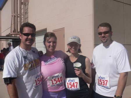 Me, Darian, Diane and some dude after 10K