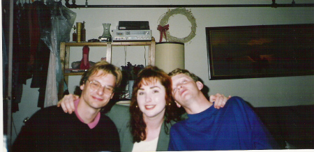 Andreas, Lyn and Mark in Keene, 1992