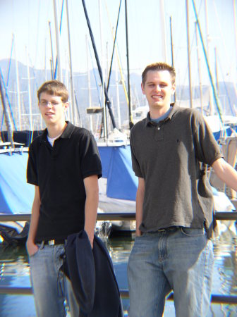 Paul and Christian looking for a boat