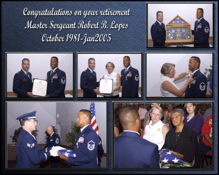 Bob's Air Force Retirement of over 23 years of