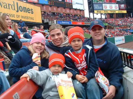 Cardinals game at Busch Stadium