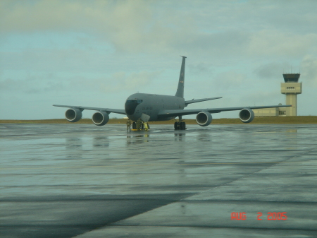 KC-135R on the ramp in Iceland