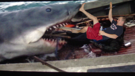 Johnny eaten by JAWS!