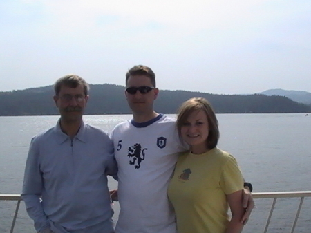 Me, dad, and Katie on Lake Coeur d'alene