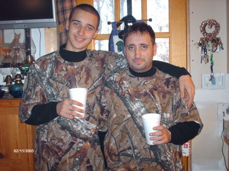 dave and his son david hunting 2007