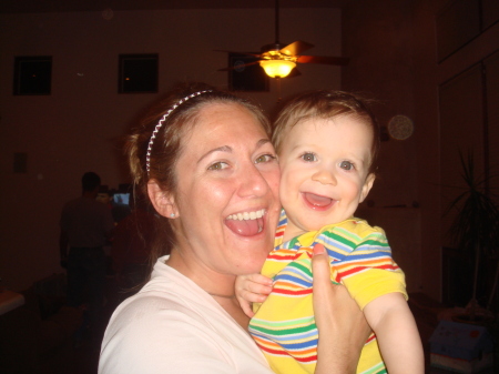 My baby, Samuel and I on my birthday in 2007