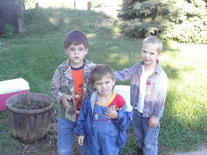 my grandkids(l to r: patrick,billy,&&lane