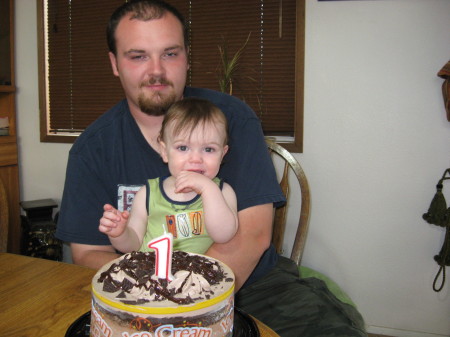 Jeff and son Owen on his 1st birthday