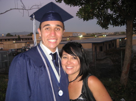 My son & I at his graduation