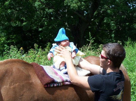 Jesse's first time on a horse