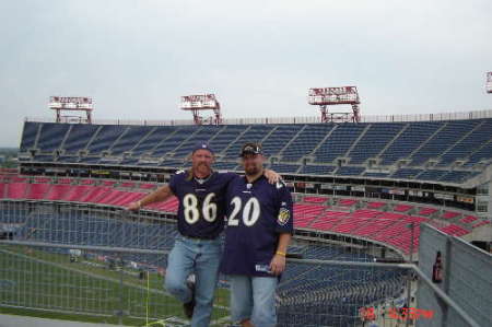 ME AND MY LIL BROTHER AT RAVENS AND TITANS