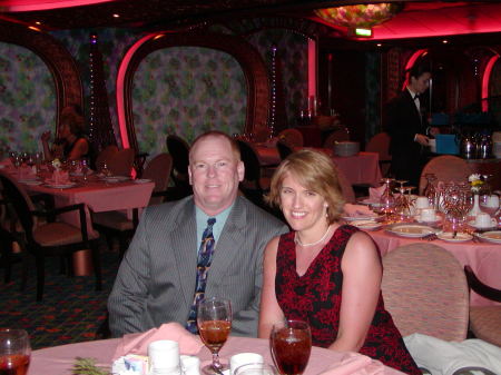 Steve & Melissa at dinner