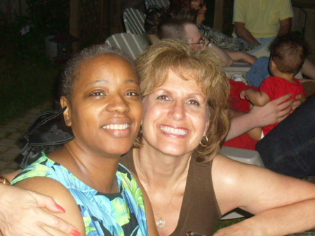 Laura & Laverne at my birthday party 2007