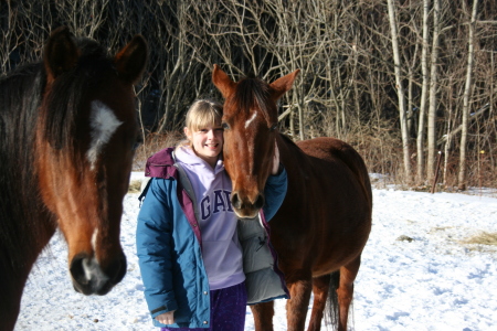 Andrea with Horses