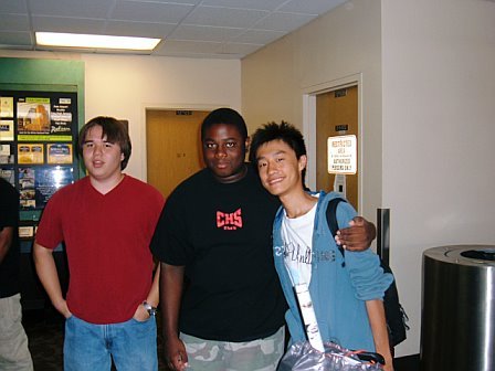 Jamar and friend w/Chinese exchange student