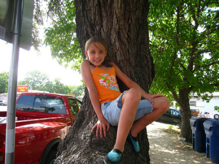 Emily my daughter age 8 in Bandera