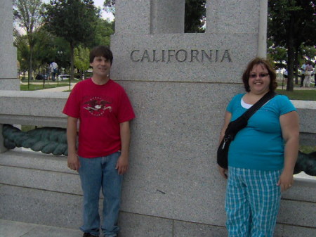 we found our state at the WWII Memorial