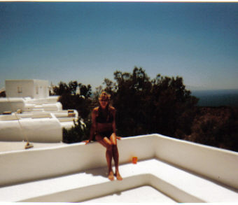 Dale- on the roof of the Villa in Mykonos