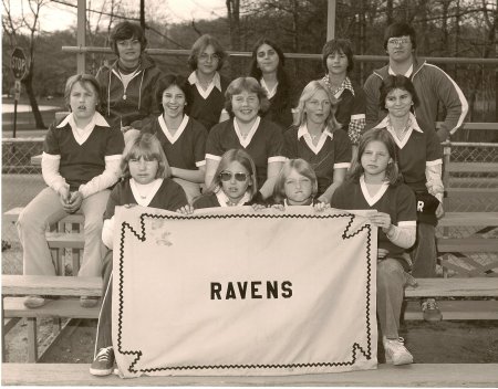 Ravens softball team around 1978