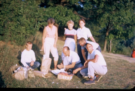 Campout with Family and friends in 1958