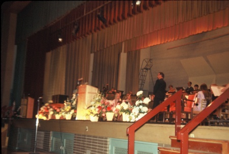 Front of the stage