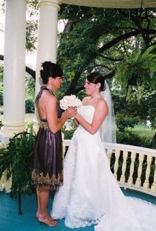 Me and Hollie, on her wedding day