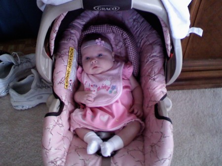 Makenna in carseat