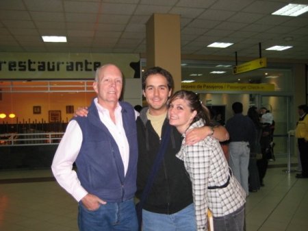 With Chris, Quito Airport, June, 2009