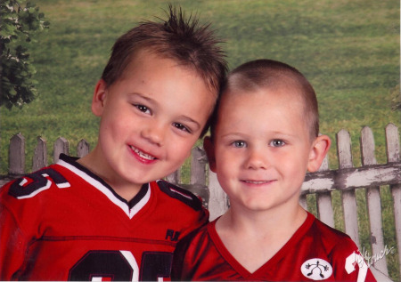 My 2 youngest, Jacobey and Tryston