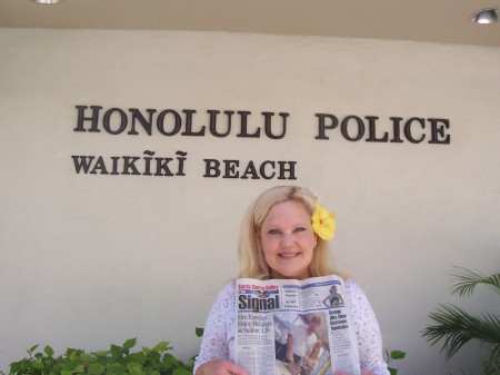 Dianna at Police Station