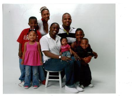 me, my husband, my sisters, and my four kids
