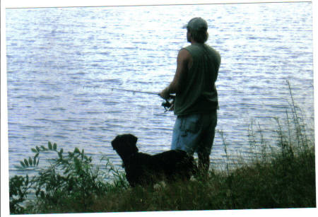 Jeff and Sage Fishing