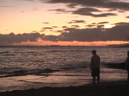 4th of July in Waikiki Nice Sunset 2008