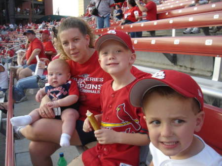 The crew at a Cardinals Game (summer '07)