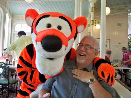 Tigger surprises Jake