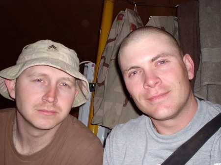 Bubba and I in Iraq
