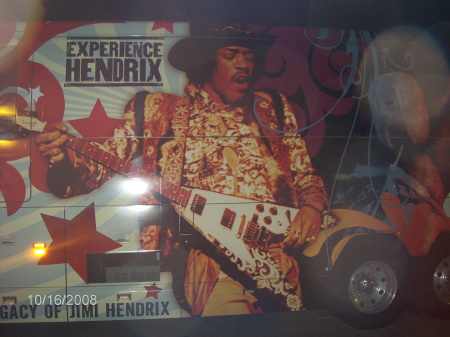 Jimi Hendrix Tribute Show Tour Bus