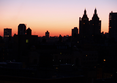 Dawn, from my window in Manhattan