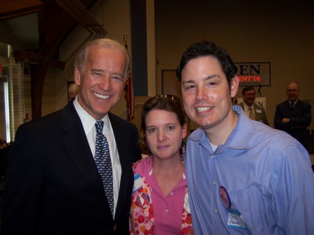 Senator Joe Biden-Delaware, me, & Chris 2007