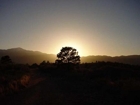 Sunset on Pikes Peak