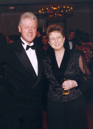 Maureen with President Bill Clinton