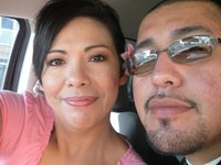 Roxy Saudia-Eureste and her hubby.