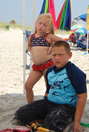 Gavin an Kylee at Myrtle Beach 2008