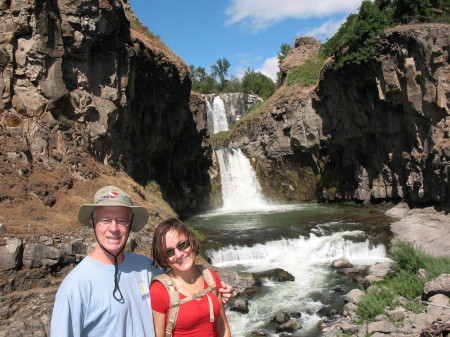 Randy and Kelly White River falls