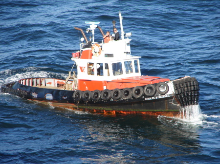 A Tug Boat in Victoria Harbor
