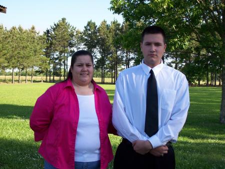 me and my son at his graduation 2008