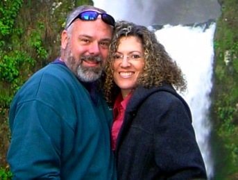 Sheila & I at the falls